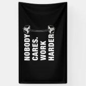 Niemand kümmert sich darum, härter am Funny Gym zu Banner (Vertikal)