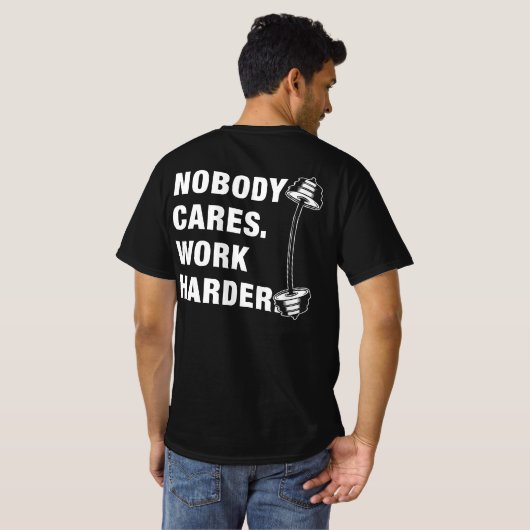 Niemand kümmert sich darum, härter am Funny Gym zu T-Shirt (Schwarz voll)