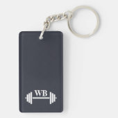 Niemand kümmert sich darum, härter Gym Sarcastic S Schlüsselanhänger (Rückseite)