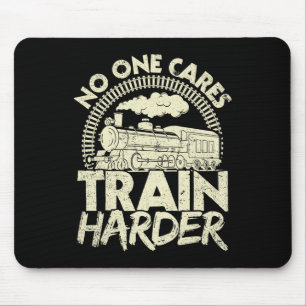 Niemand kümmert sich härter trainieren Fitnessstud Mousepad