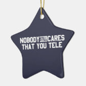 Niemand kümmert sich noch darum, dass Sie sprechen Keramikornament (Links)