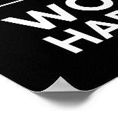 Niemand kümmert sich um die Arbeit Poster (Ecke)