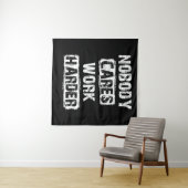 Niemand kümmert sich um die Arbeit Wandteppich (Beispiel (Horizontal))