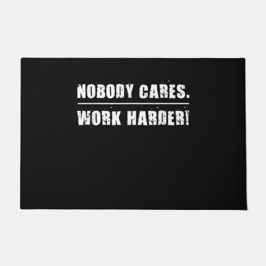 Niemand kümmert sich um Motivierend Ness Workout Fußmatte (Vorderseite)