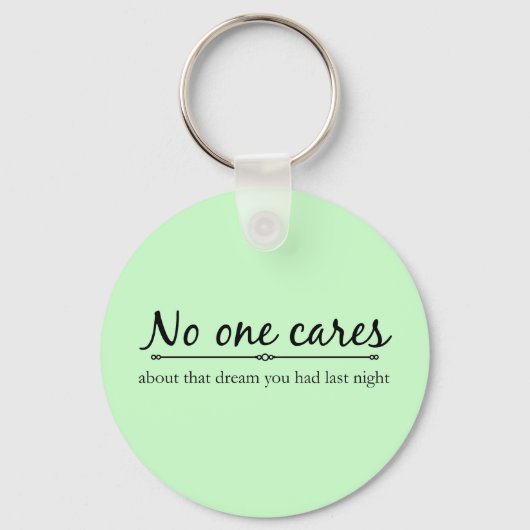 Niemand kümmert sich um Schlüsselanhänger (Vorderseite)