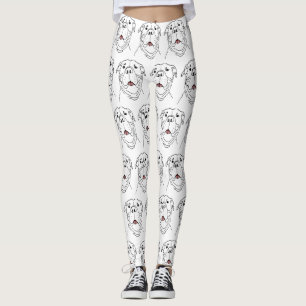 Niemand lächelt wie eine Pitbull-Hundespaßkunst Leggings