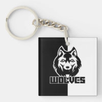 NIEMAND LIEBT Wolf Schlüsselanhänger