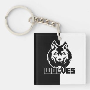 NIEMAND LIEBT Wolf Schlüsselanhänger
