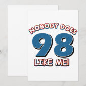 Niemand mag 98 wie ich! (Vorne/Hinten)
