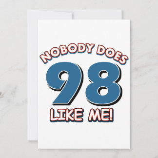 Niemand mag 98 wie ich!