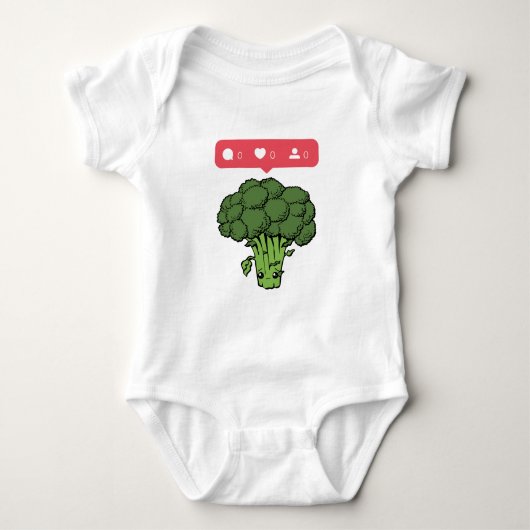 Niemand mag Broccoli - Geschenk für Gemüseliebhabe Baby Strampler (Vorderseite)