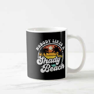 Niemand mag einen schattigen Beach-Funny Retro 70e Kaffeetasse