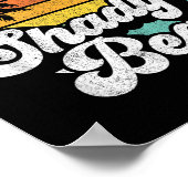 Niemand mag einen schattigen Beach-Funny Retro 70e Poster (Ecke)