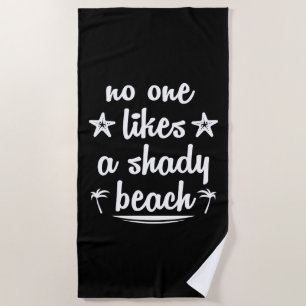 Niemand mag einen schattigen Strand Strandtuch