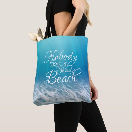 Niemand mag einen schattigen Strand Tasche (Von Nahem)