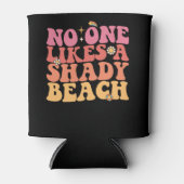 Niemand mag einen schattigen Strandgarten Dosenkühler (Vorderseite)