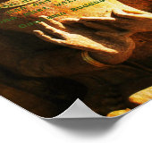 Niemand rette uns außer uns Buddha Zitat Poster (Ecke)