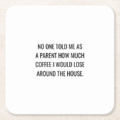 Niemand sagte mir als Untersetzer der Mutter (Vorderseite)