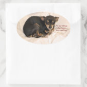 Niemand sagte mir, dass der Weihnachtsmann zusah. Ovaler Aufkleber (Tasche)