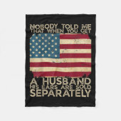 Niemand sagte mir, dass, wenn man ein Ehemann sein Fleecedecke (Vorderseite)