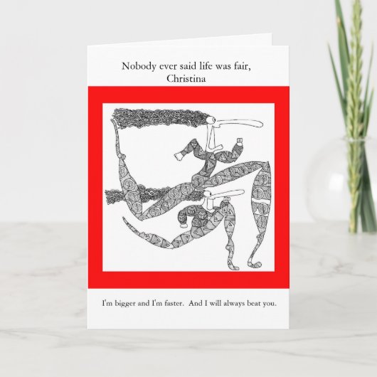 Niemand sagte überhaupt, dass das Leben, Chris… Karte (Vorderseite)