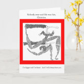 Niemand sagte überhaupt, dass das Leben, Chris… Karte (Gelbe Blume)