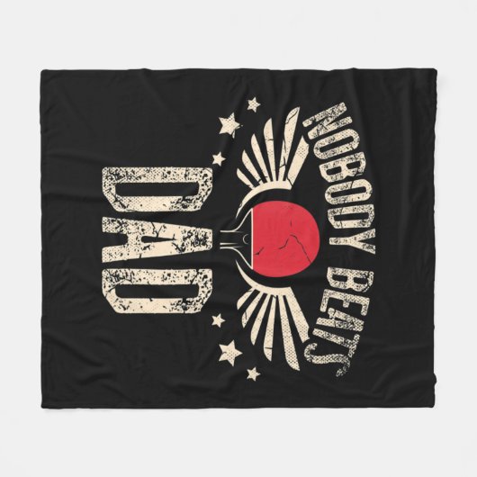 Niemand schlägt Vater für einen Ping Pong Player-T Fleecedecke (Vorderseite (Horizontal))