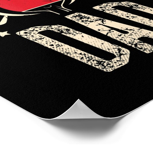 Niemand schlägt Vater für einen Ping Pong Player-T Poster (Ecke)