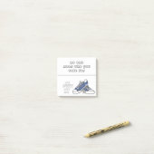 "Niemand sieht, für wen Sie stimmen." Post-it Klebezettel (Auf Schreibtisch)