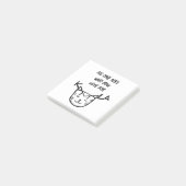 "Niemand sieht, für wen Sie stimmen." Post-it Klebezettel (angewinkelt)