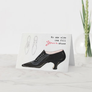 Niemand sonst kann deine Schuhe ausfüllen Vintage- Dankeskarte