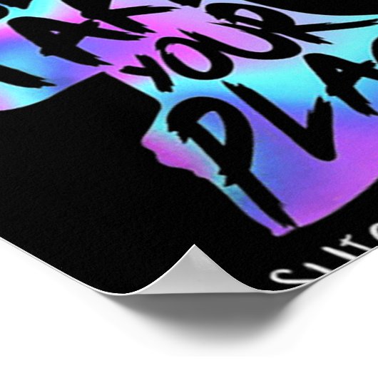 Niemand sonst kann Selbstmordgedanken begehen Poster (Ecke)