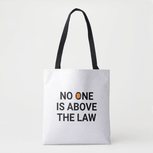Niemand steht über der Tasche des Gesetzes (Vorderseite)