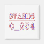 Niemand unter Stands - Funny Mathe Joke Math Pun T Magnet (Vorne)