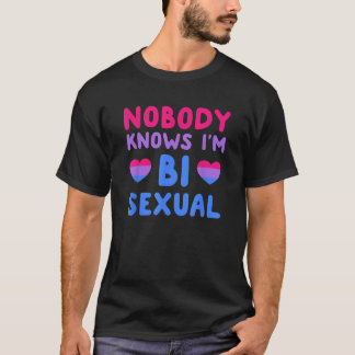 Niemand weiß, dass ich Bisexual Shirt Bi Pride LBG