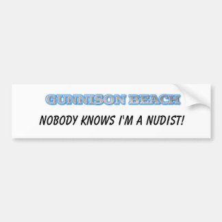 Niemand weiß, dass ich ein Nudist bin Autoaufkleber