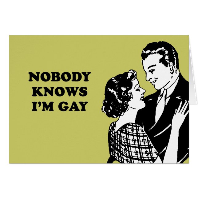 NIEMAND WEISS, dass ich HOMOSEXUELL bin (Vorderseite (Horizontal))