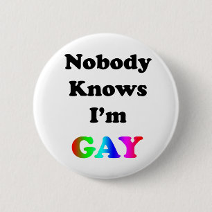Niemand weiß, dass ich homosexuell bin button
