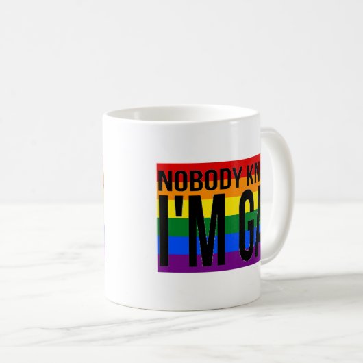 Niemand weiß, dass ich homosexuell bin kaffeetasse (VorderseiteRechts)