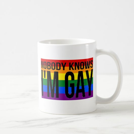 Niemand weiß, dass ich homosexuell bin kaffeetasse (Rechts)