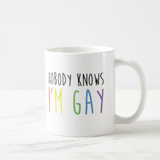 Niemand weiß, dass ich homosexuell bin kaffeetasse