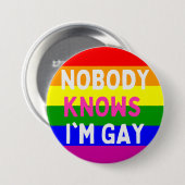 Niemand weiß, dass ich schwul bin button (Vorne & Hinten)