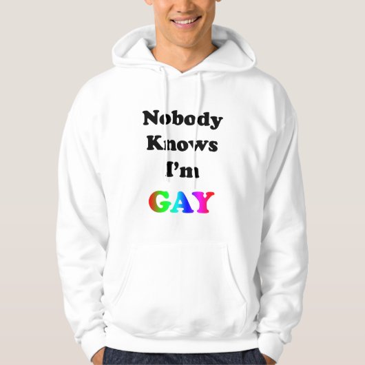 Niemand weiß, dass ich schwul bin hoodie (Vorderseite)