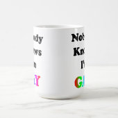 Niemand weiß, dass ich schwul bin kaffeetasse (Mittel)
