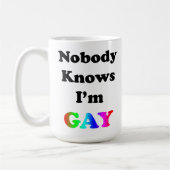 Niemand weiß, dass ich schwul bin kaffeetasse (Links)