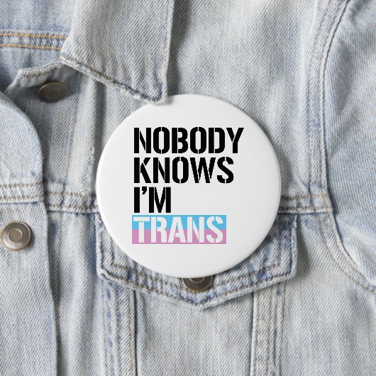 Niemand weiß, dass ich Transport bin - - Button (Beispiel)