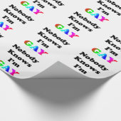 Niemand weiß geschenkpapier (Ecke)