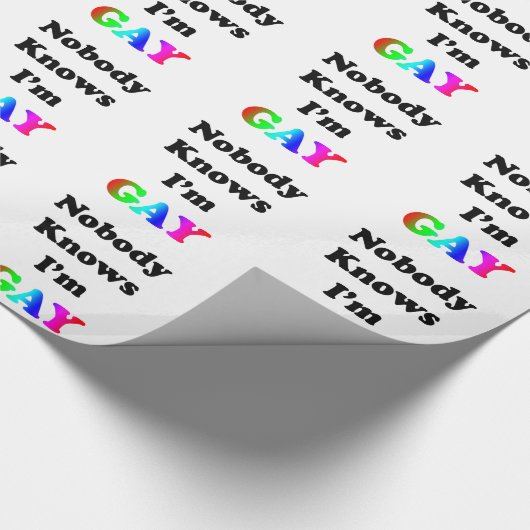 Niemand weiß geschenkpapier (Ecke)