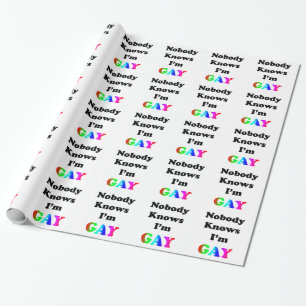 Niemand weiß geschenkpapier
