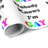 Niemand weiß geschenkpapier (Rolleneckpunkt)